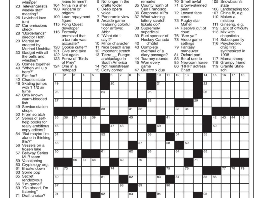 LA Times Crossword Oct 13 2024 Crosswords Yakimaherald