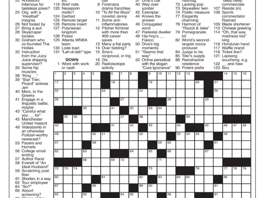 LA Times Crossword Sept 1 2024 Crosswords Yakimaherald