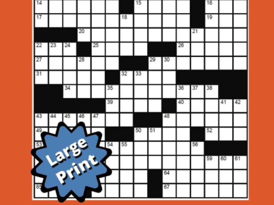 Large Print Crossword Puzzle Book 50 Themed Medium Difficulty Puzzles For Adults Scott Russell 9798372763319 Amazon Books
