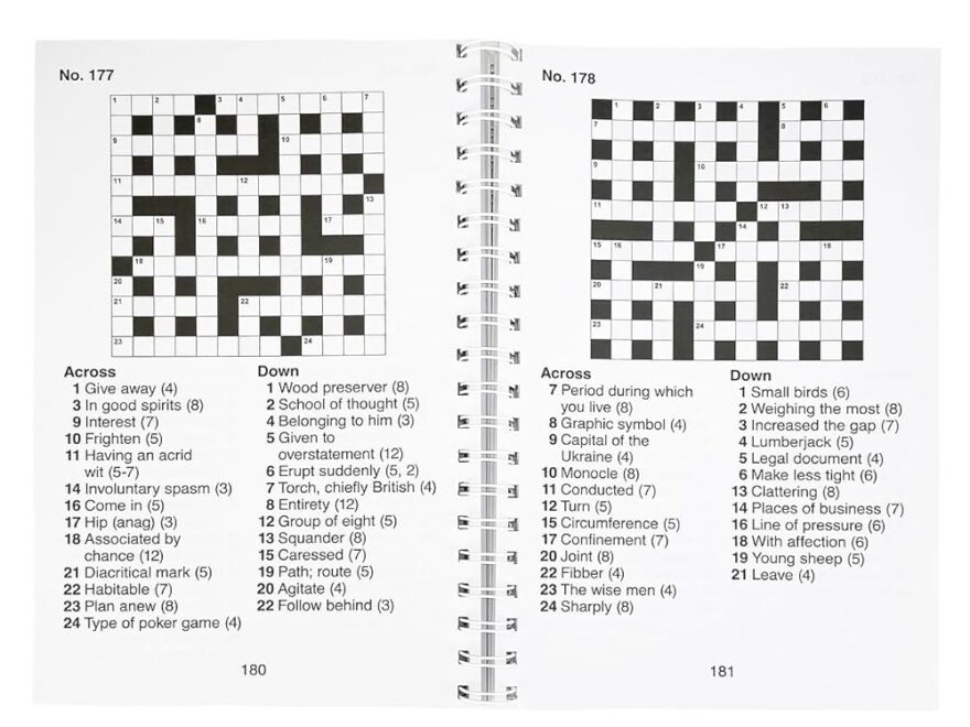 Large Print Crossword Puzzles Volume 2 200 Puzzles For Adults Includes Spiral Bound Lay Flat Design And Large To Extra Large Font For Easy Reading Brain Busters Parragon Parragon Books 9781646389179 Amazon Books