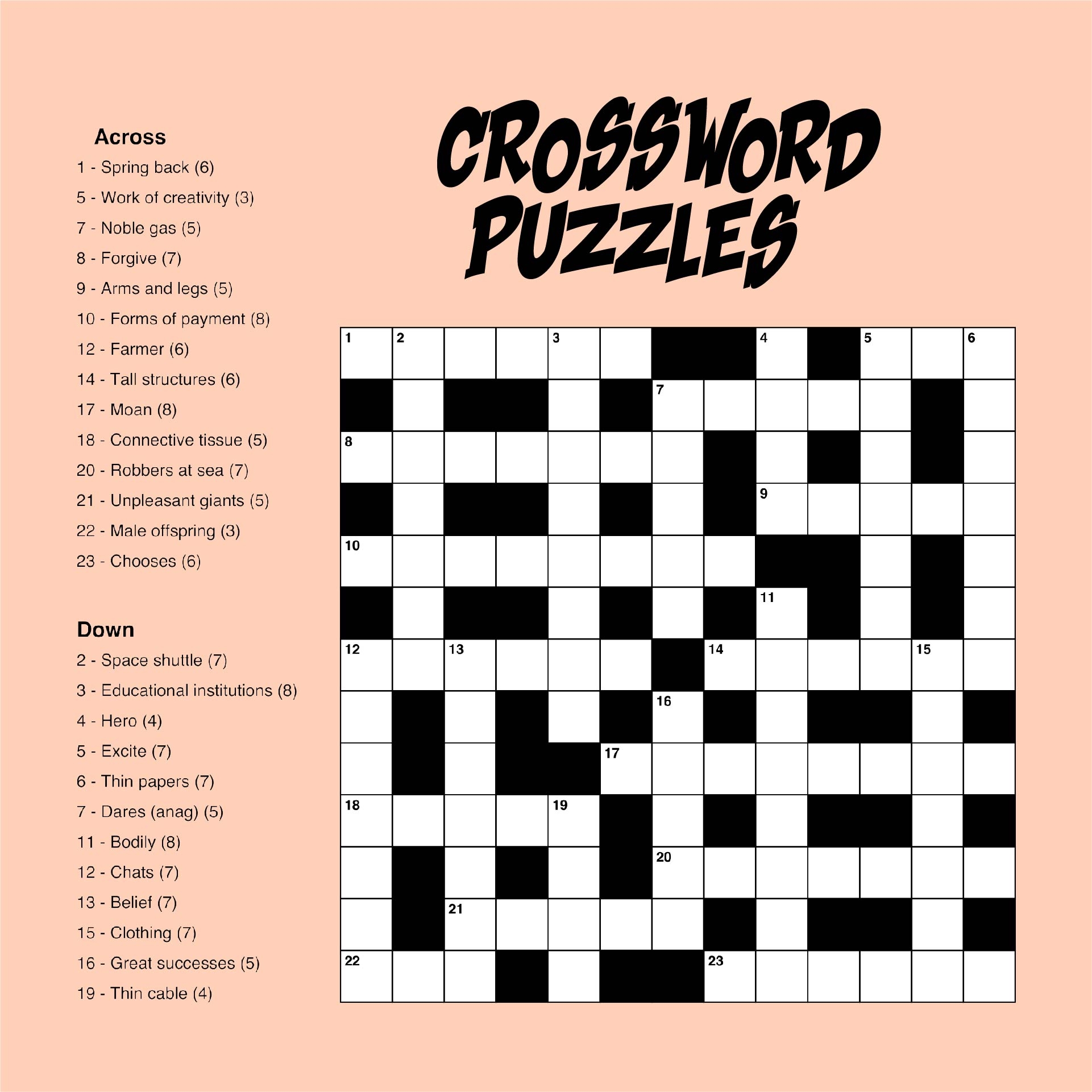 Crossword Puzzles Easy Printable Free Crossword Puzzles Easy Printable Free