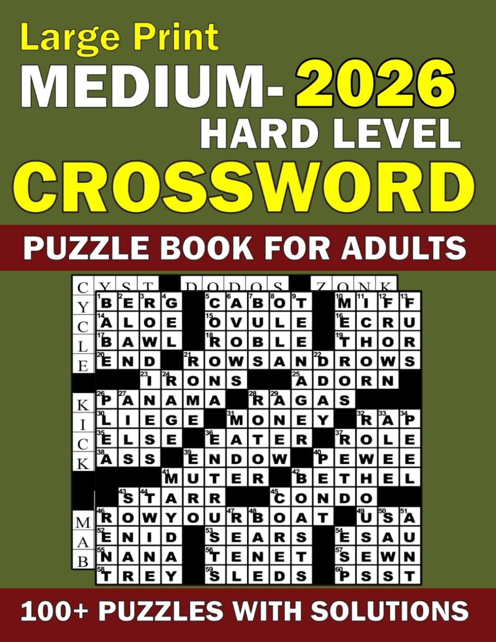 Large Print Medium Hard Level Crossword Puzzle Book For Adults Large Print 100 Hard Level Crossword Puzzle With Solutions 2023 2024 Crossword Medium Crossword Puzzles For Adults Seniors B Kenney  Large Print Medium Hard Level Crossword Puzzle Book For Adults Large Print 100 Hard Level Crossword Puzzle With Solutions 2023 2024 Crossword Medium Crossword Puzzles For Adults Seniors B Kenney