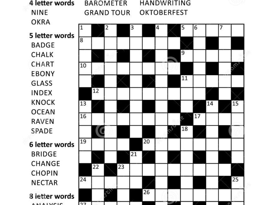 Large Print Puzzles For Seniors