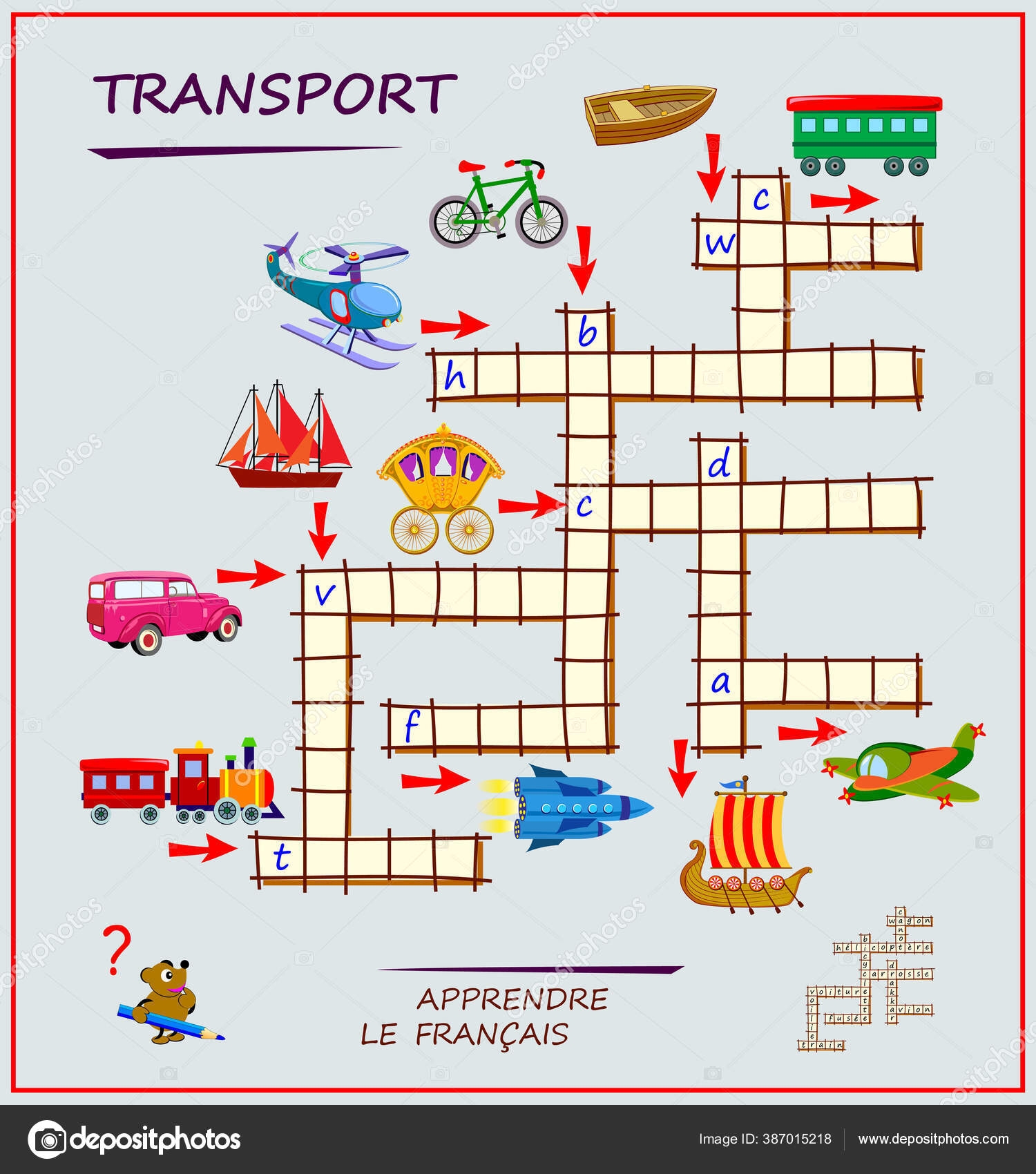 France Crossword Printable