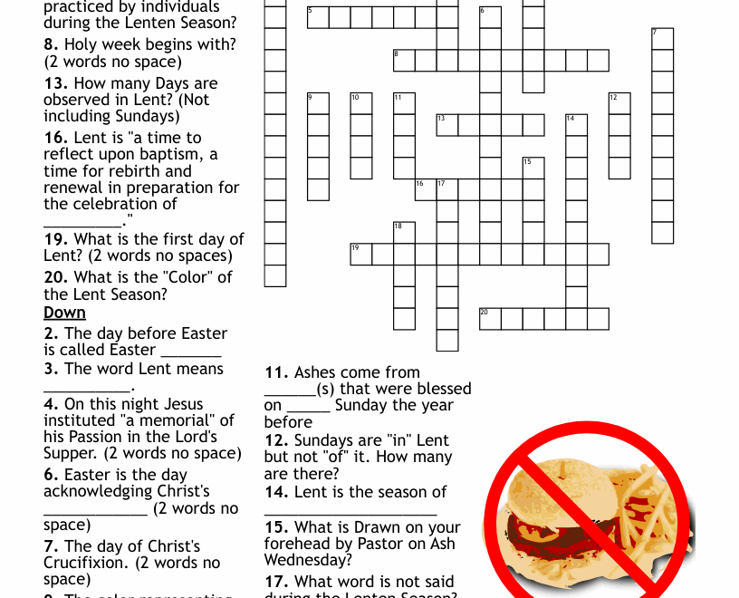 LENT Worksheet WordMint