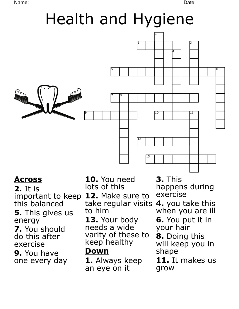 Life Skills Crossword Puzzle WordMint