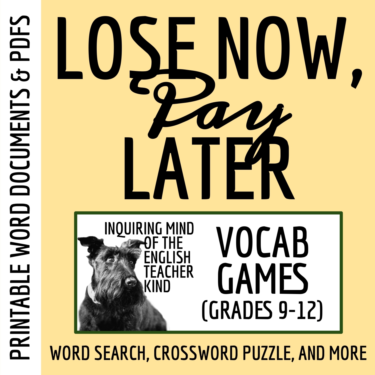 Lose Now Pay Later By Carol Farley Vocabulary Games For High School Made By Teachers Lose Now Pay Later By Carol Farley Vocabulary Games For High School Made By Teachers