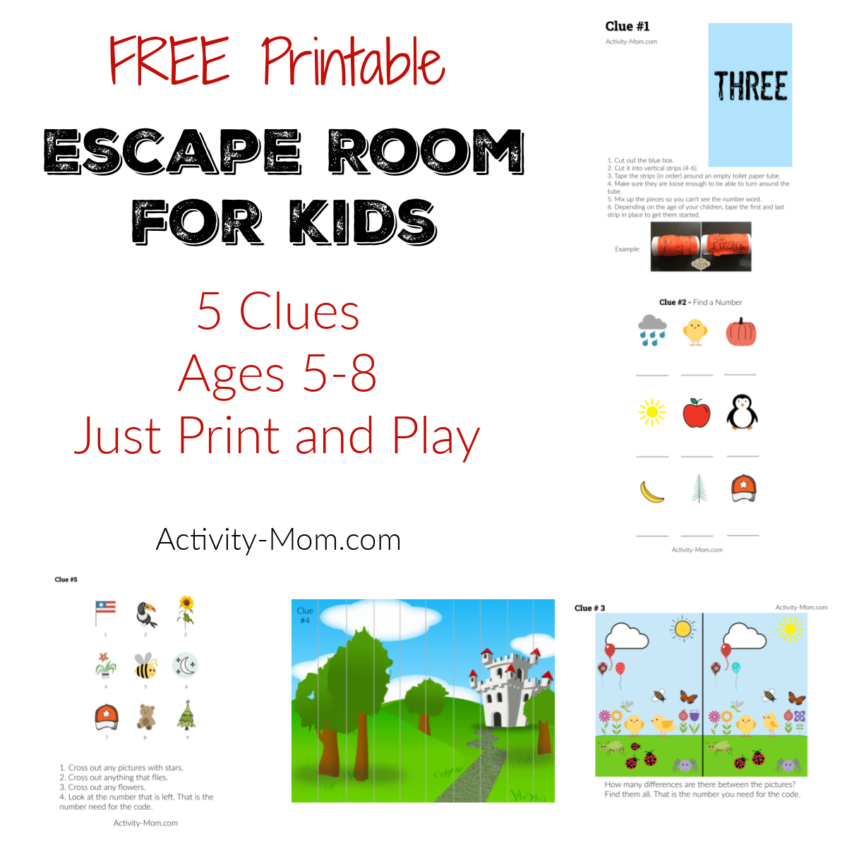 Make Your Own Escape Room Challenge For Kids FREE Printable The Activity Mom Make Your Own Escape Room Challenge For Kids FREE Printable The Activity Mom