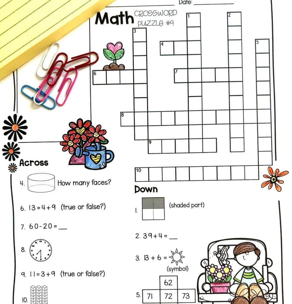 Free Algebra Printable Crossword Puzzles Free Algebra Printable Crossword Puzzles