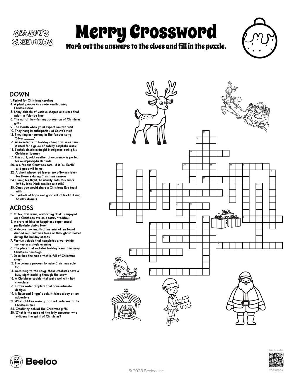 Generate Crossword Puzzle Free Printable