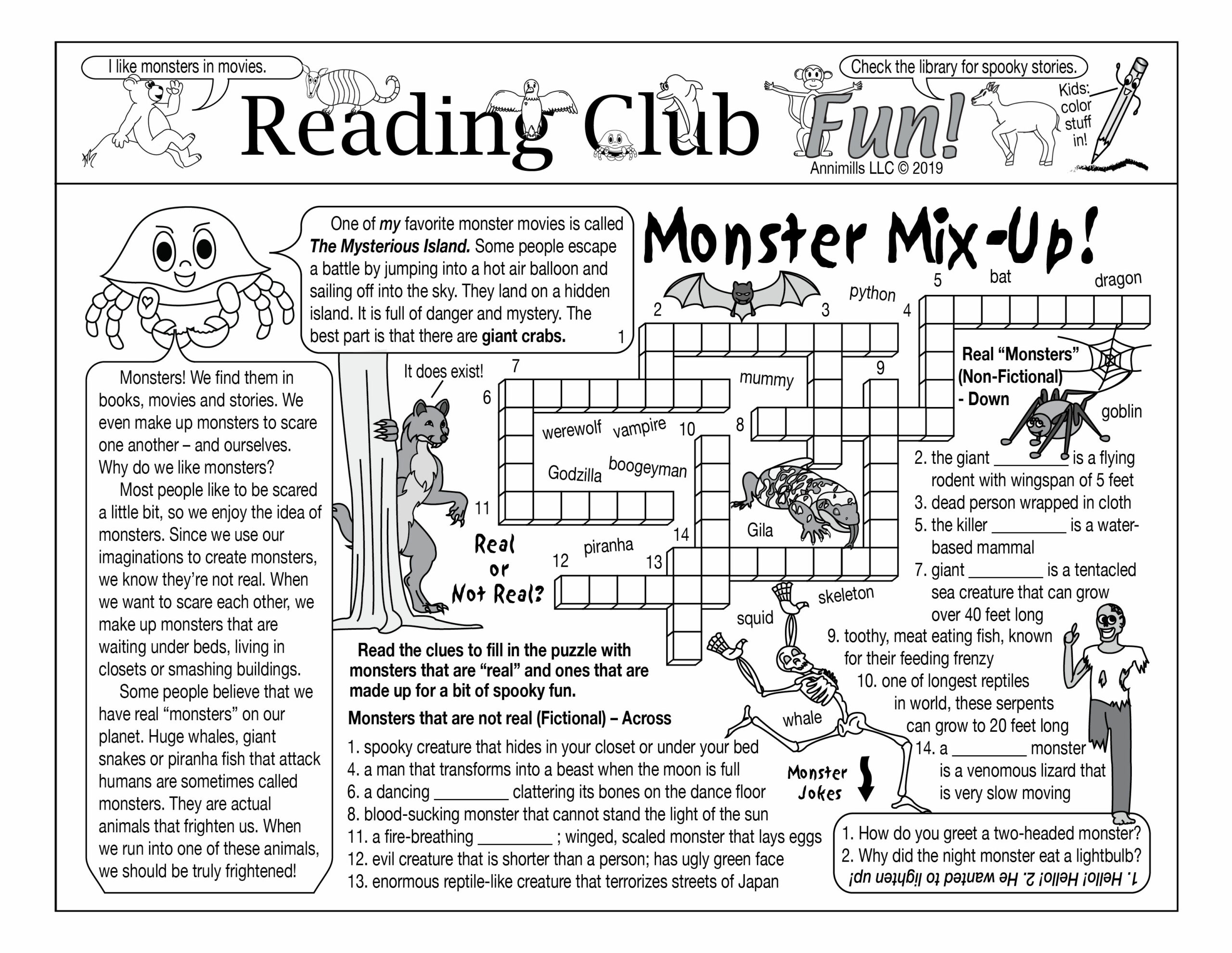 Monster Mix Up Printable Puzzles Fun Anytime Crosswords Word Searches Made By Teachers Monster Mix Up Printable Puzzles Fun Anytime Crosswords Word Searches Made By Teachers
