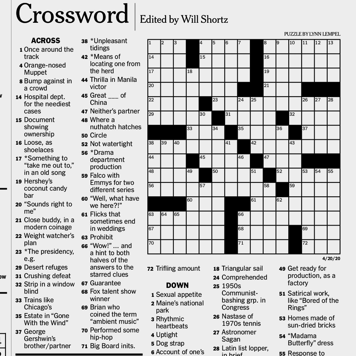 More Puzzles To Pass The Time The New York Times
