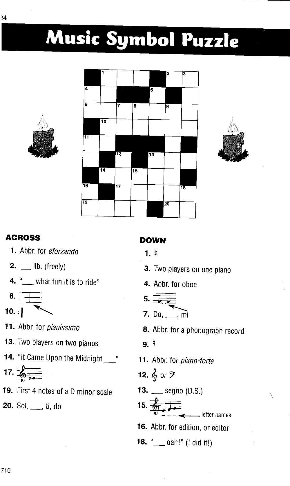 Free Music Crossword Puzzles Printables Free Music Crossword Puzzles Printables