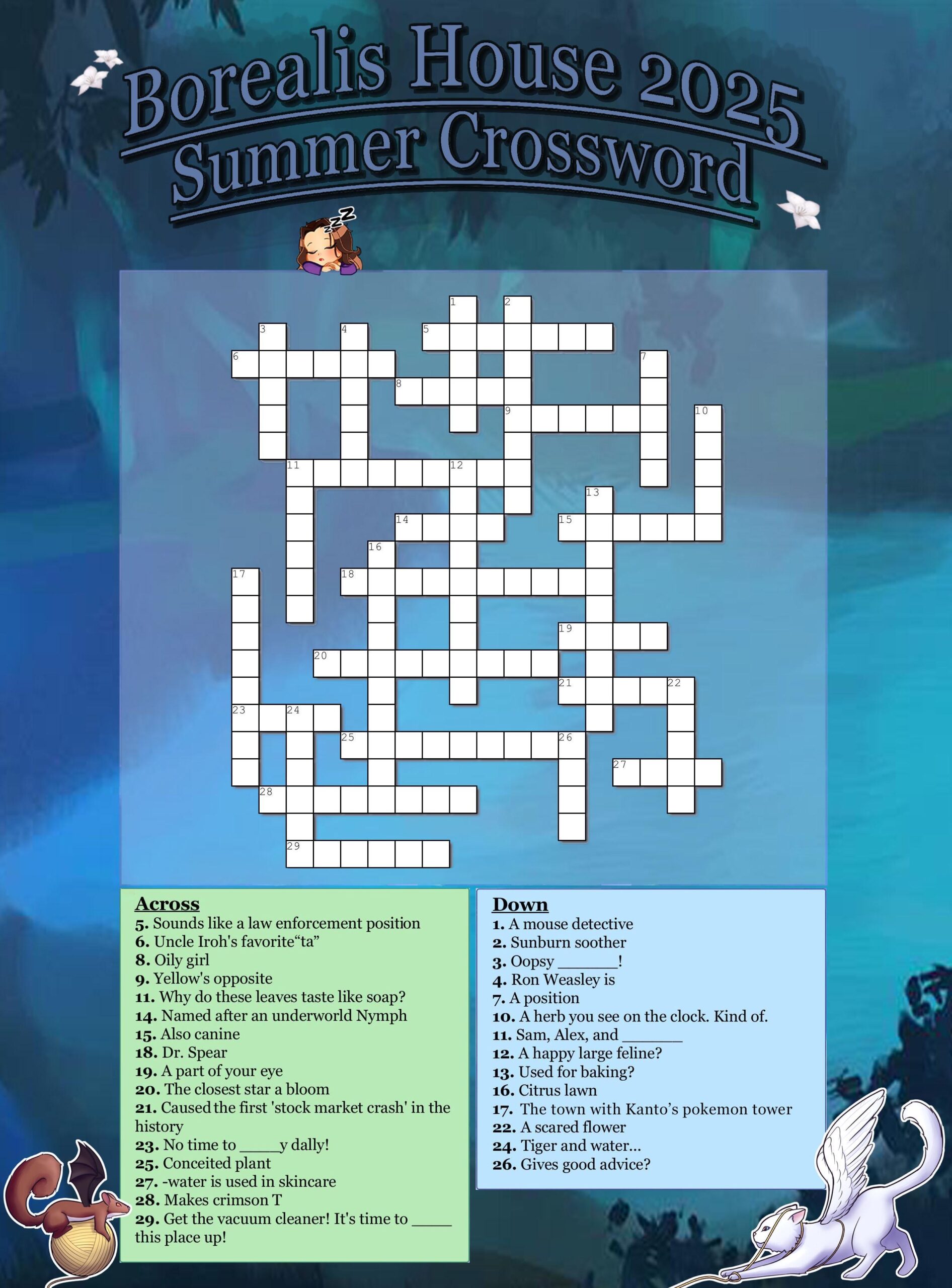 My Friend Made This Custom Plant flower themed Crossword R crossword