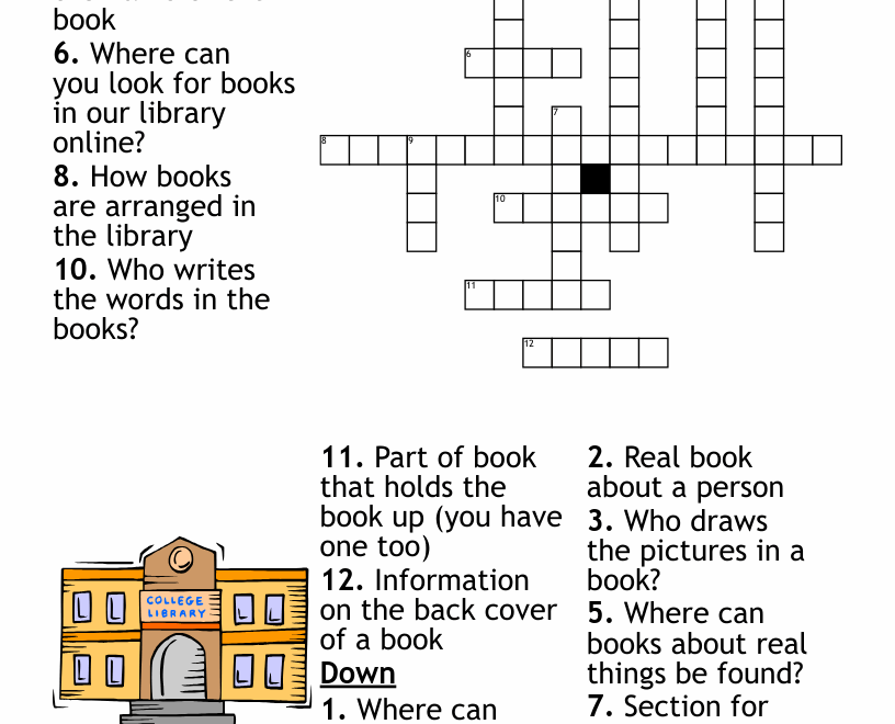 National Library Week Crossword WordMint