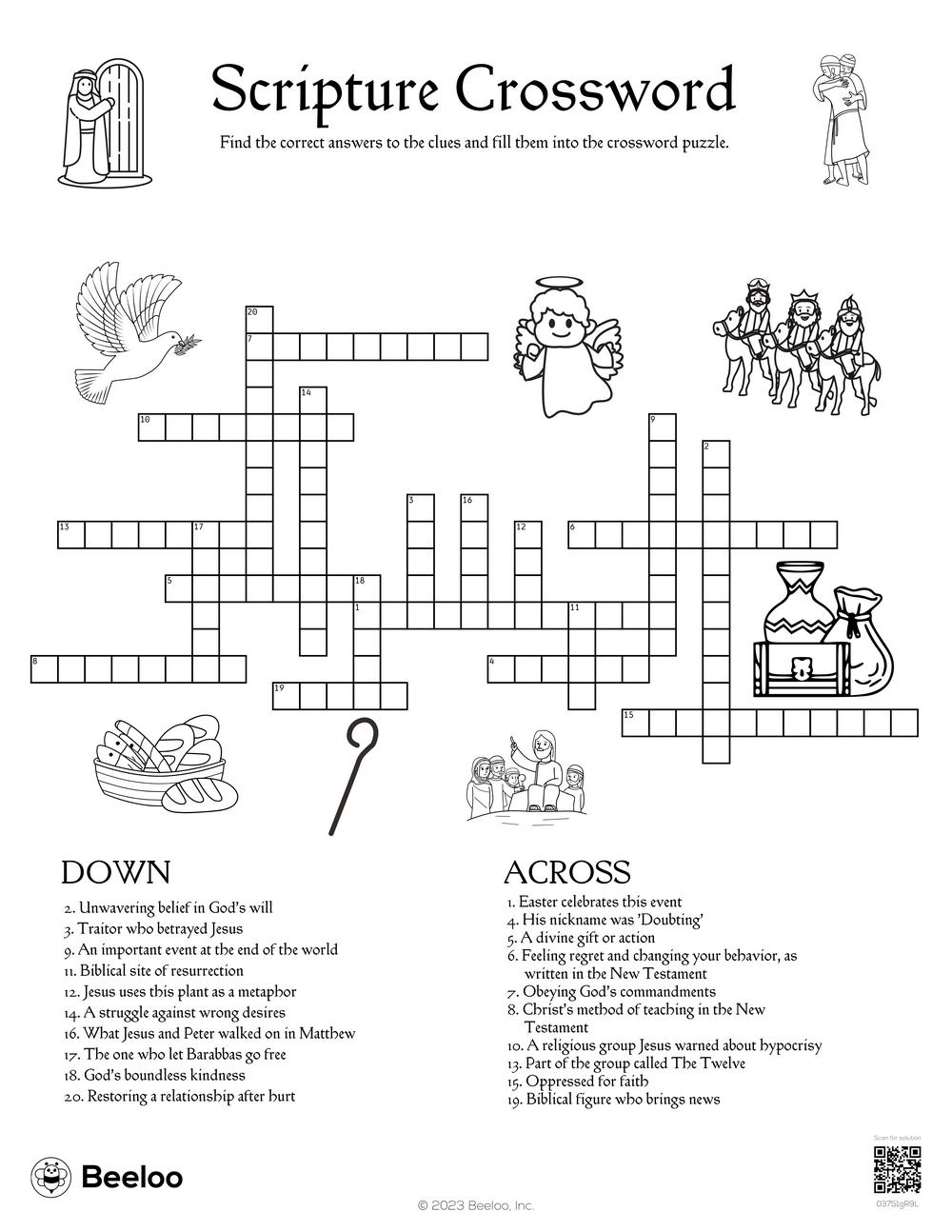 Crossword Puzzles 5th Grade Printable