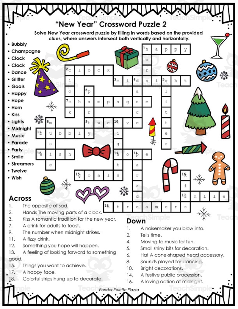 Easy Printable Crosswords With Answers