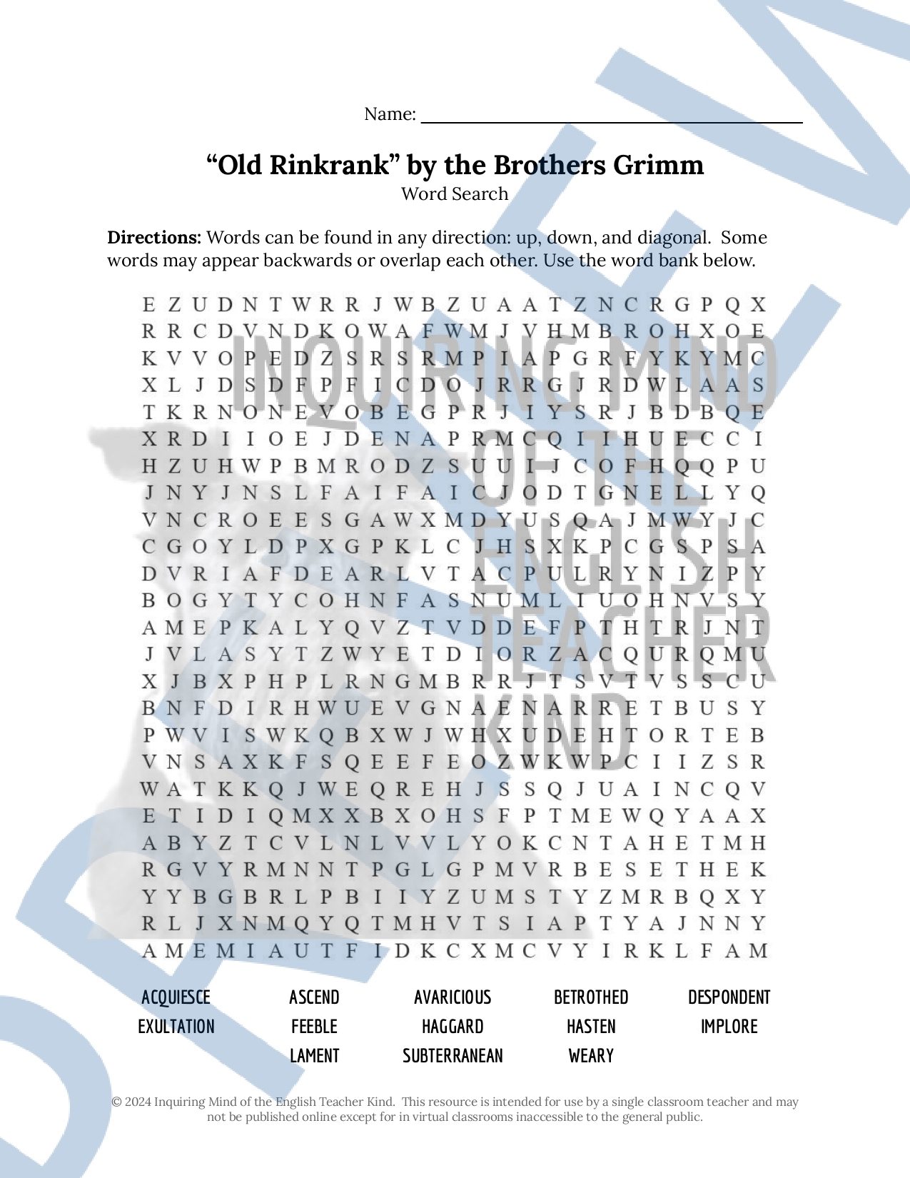 Grimm Crossword Puzzles Printable Grimm Crossword Puzzles Printable