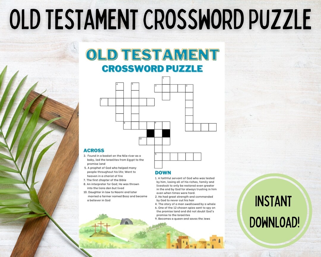 Old Testament Crossword Puzzle Bible School Games Sunday School Word Puzzles Classroom Christian Games Children Bible Games Etsy Old Testament Crossword Puzzle Bible School Games Sunday School Word Puzzles Classroom Christian Games Children Bible Games Etsy