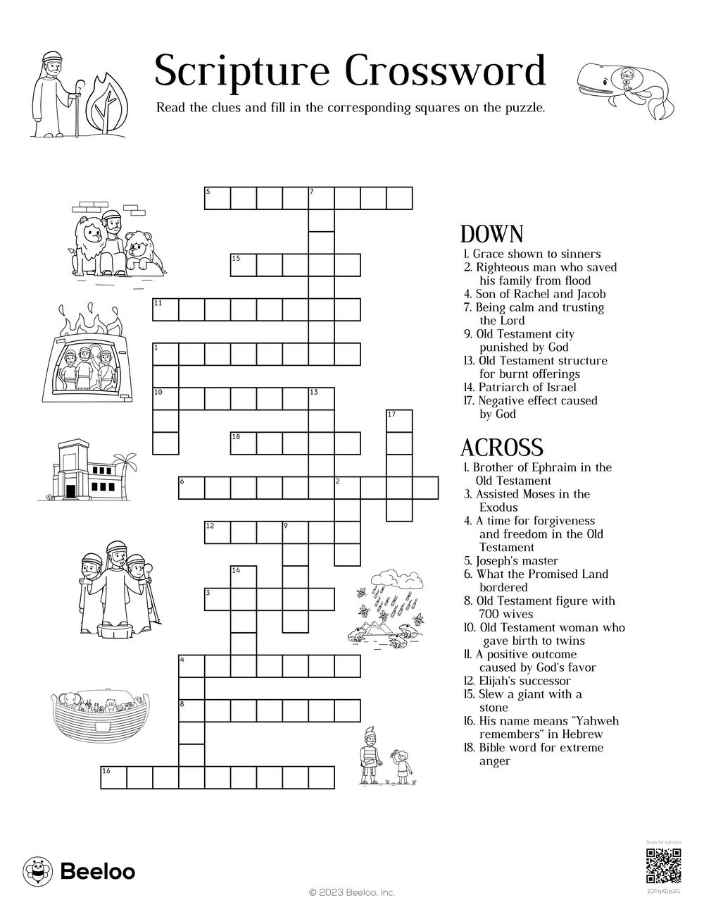 Old Testament themed Crossword Puzzles Beeloo Printable Crafts And Activities For Kids Old Testament themed Crossword Puzzles Beeloo Printable Crafts And Activities For Kids