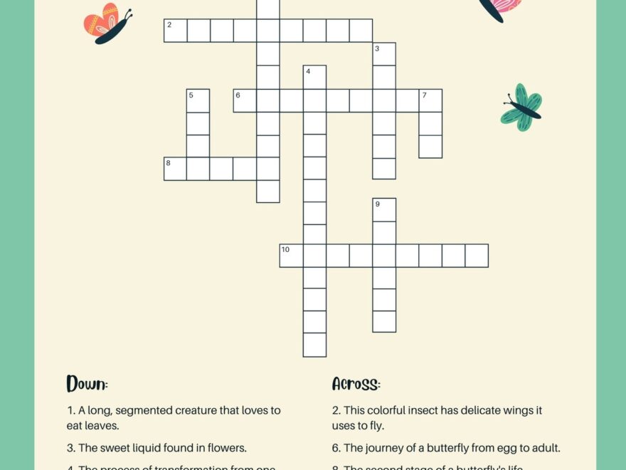 Page 8 Free And Customizable Crossword Puzzle Templates Canva