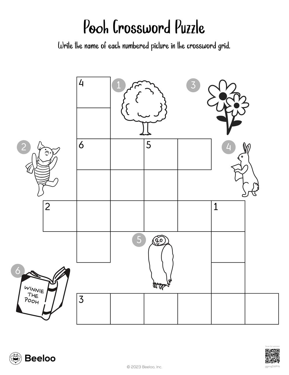 Pooh Crossword Puzzle Beeloo Printable Crafts And Activities For Kids Pooh Crossword Puzzle Beeloo Printable Crafts And Activities For Kids