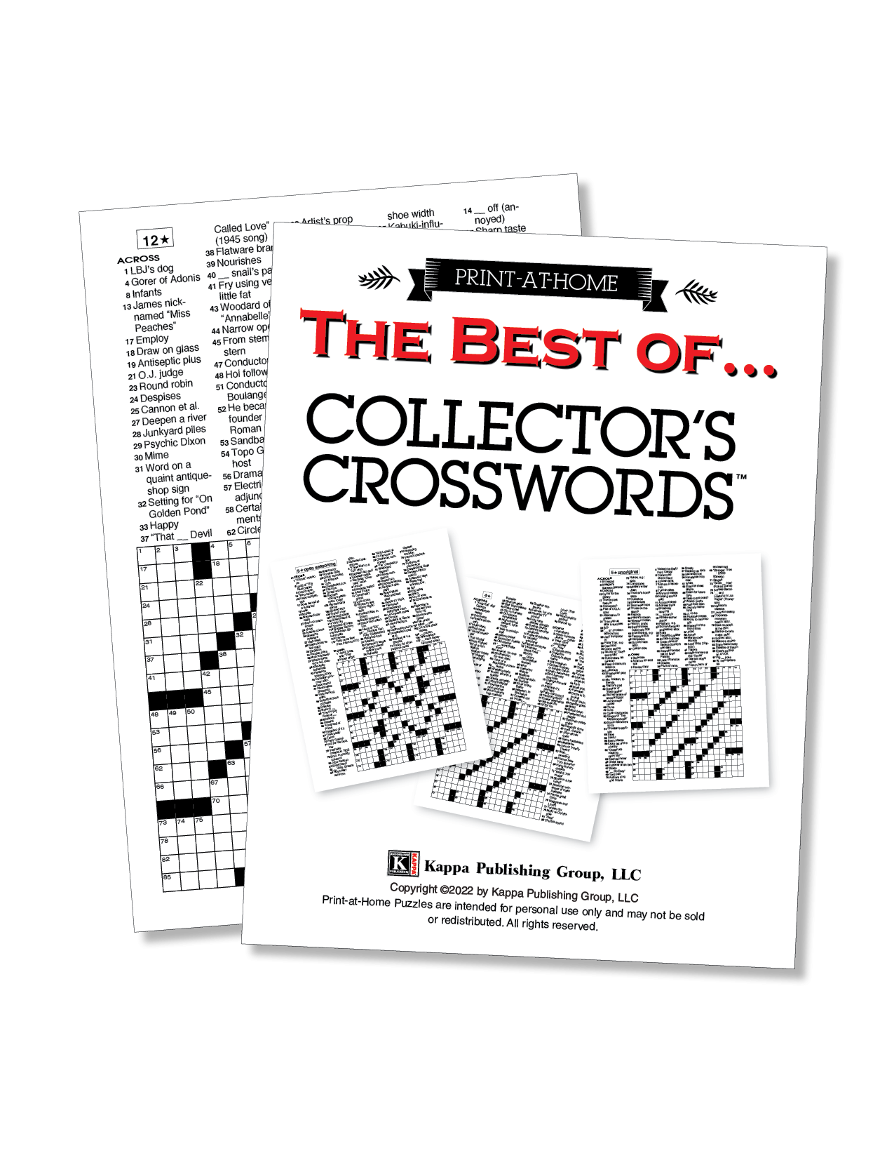 Print at Home Collector s Crosswords Kappa Puzzles Print at Home Collector s Crosswords Kappa Puzzles