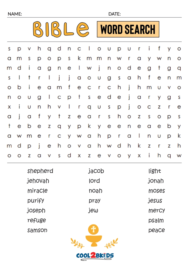 Printable Bible Word Search Cool2bKids Printable Bible Word Search Cool2bKids