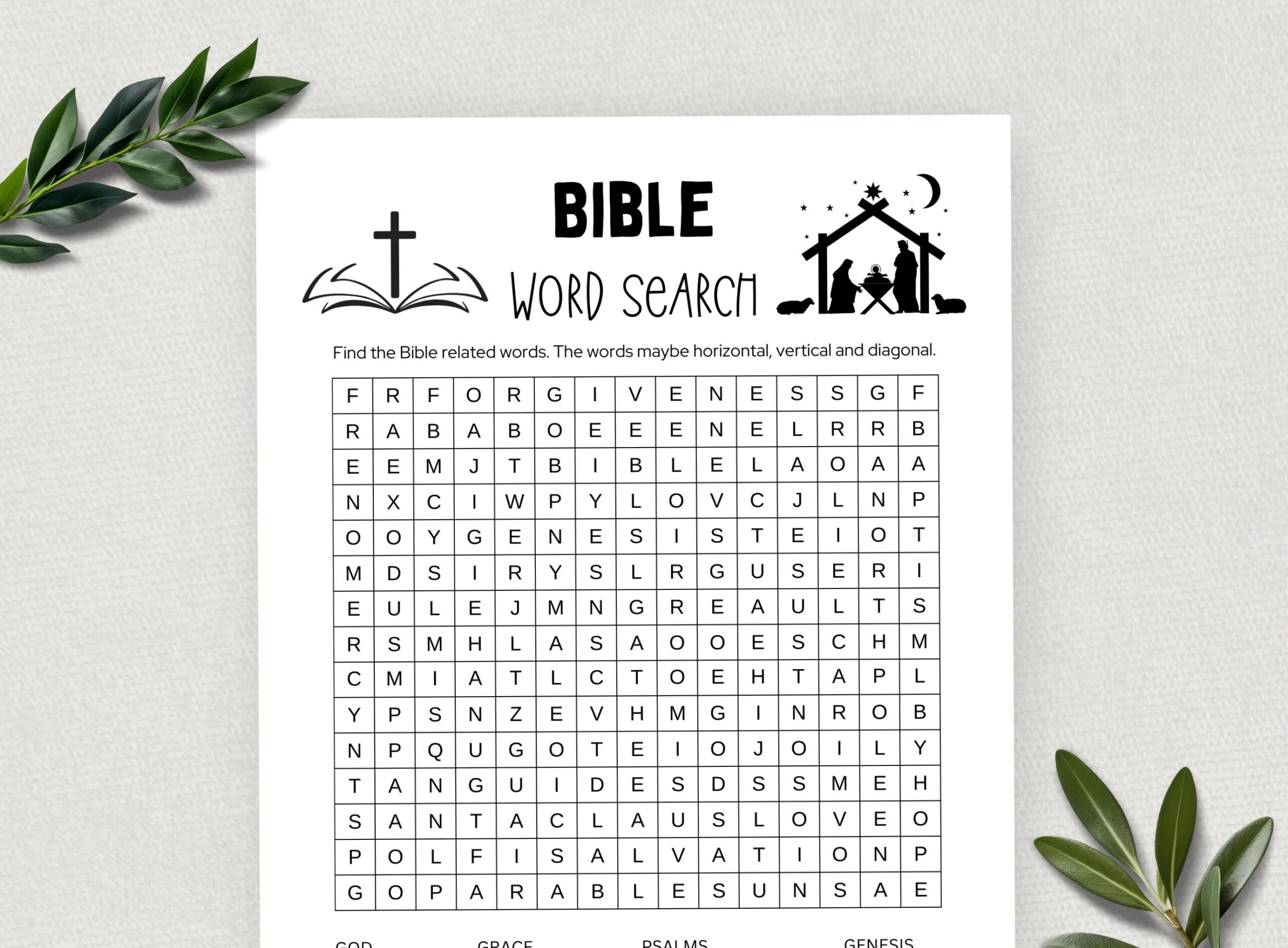 Bible Crossword Puzzles Word Search Printable Bible Crossword Puzzles Word Search Printable