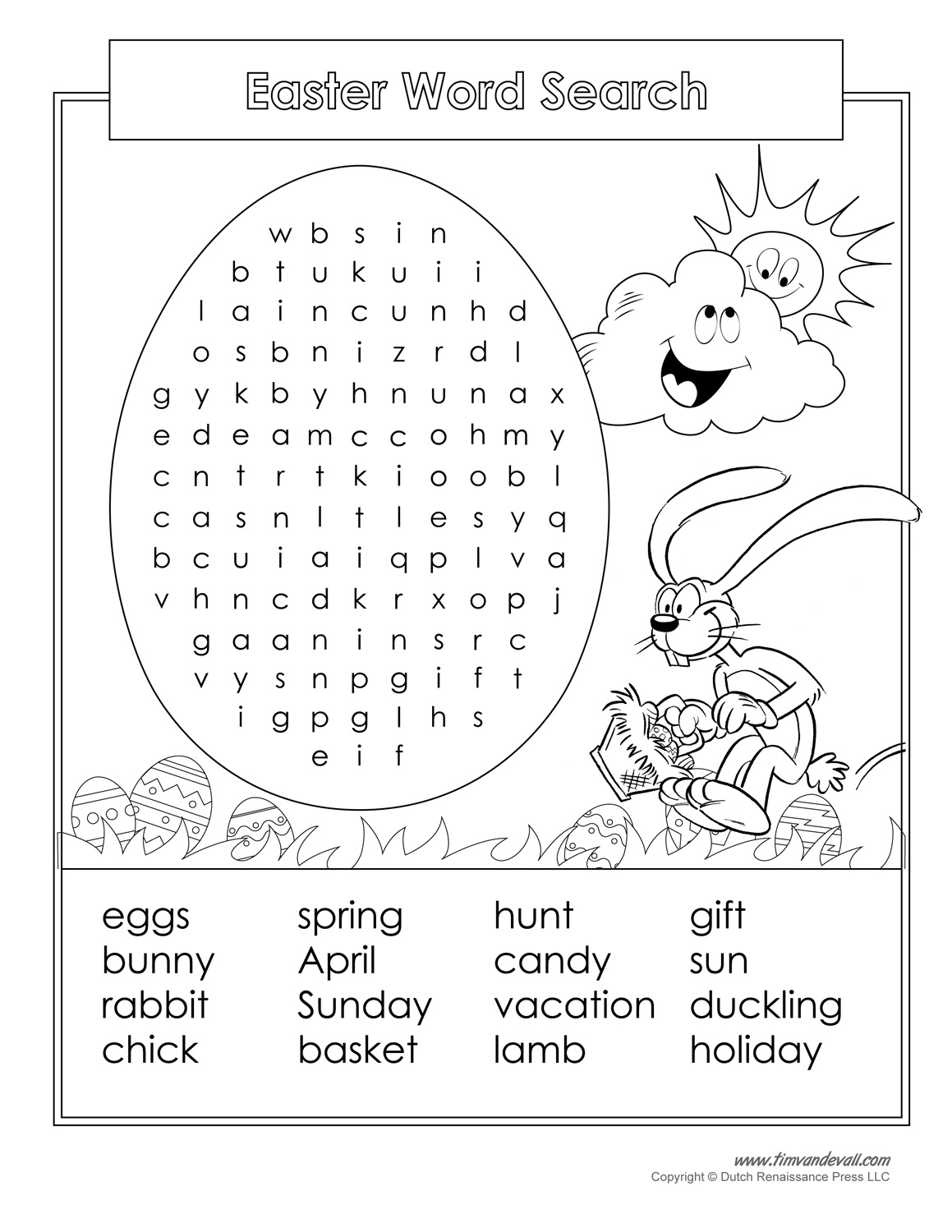 Free Printable Easter Crossword Free Printable Easter Crossword