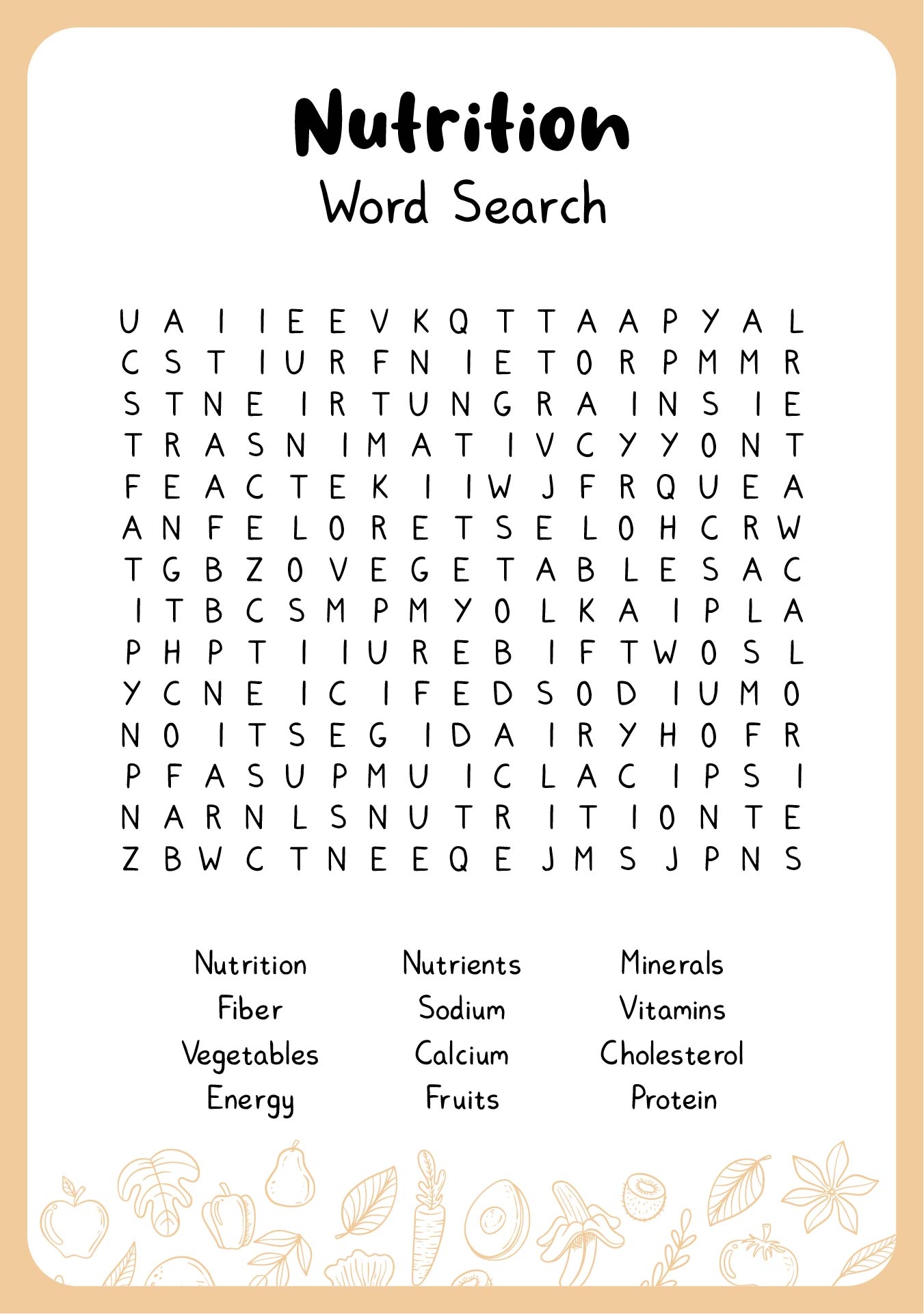 Free Crossword Puzzle Printable Nutrition Free Crossword Puzzle Printable Nutrition