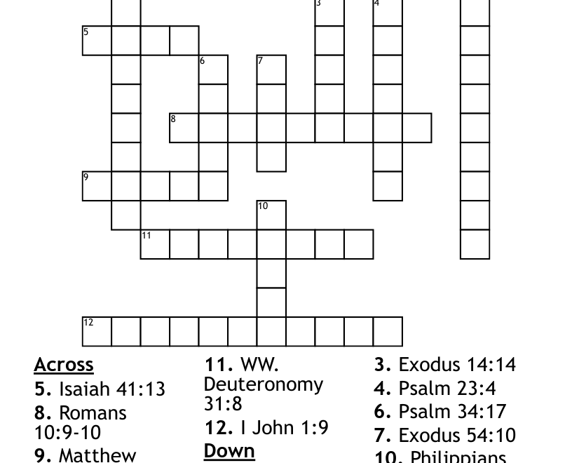 Promises Of God Crossword WordMint
