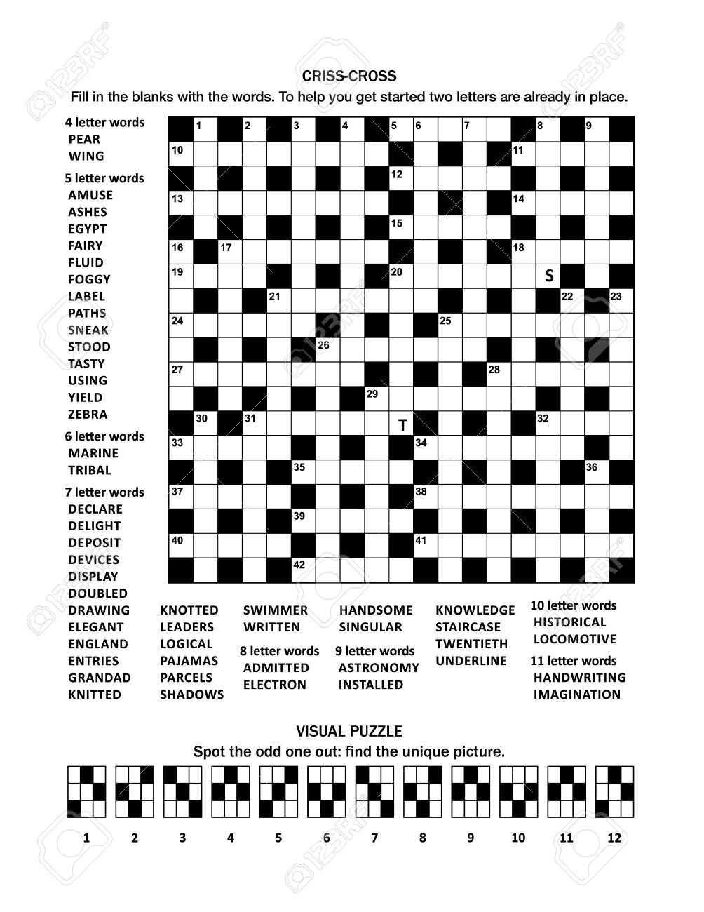 Puzzle Page With 19x19 Criss cross fill in Crossword Word Game Worksheets Library Puzzle Page With 19x19 Criss cross fill in Crossword Word Game Worksheets Library