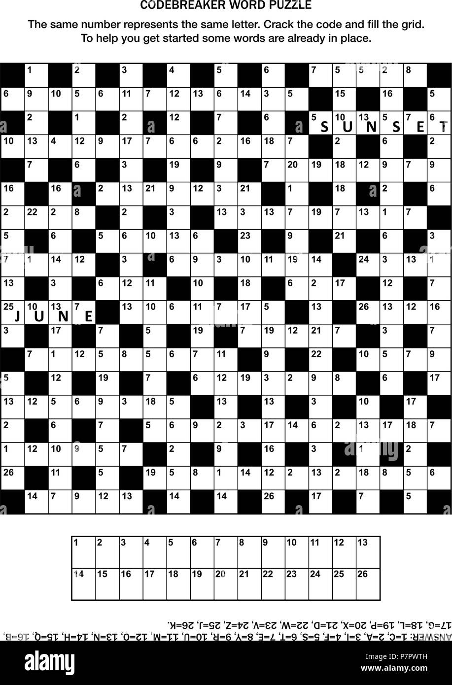 Puzzle Page With Codebreaker codeword Code Cracker Word Game Or Crossword Puzzle General Knowledge Some Words Already In Place Medium Level Stock Vector Image Art Alamy Puzzle Page With Codebreaker codeword Code Cracker Word Game Or Crossword Puzzle General Knowledge Some Words Already In Place Medium Level Stock Vector Image Art Alamy