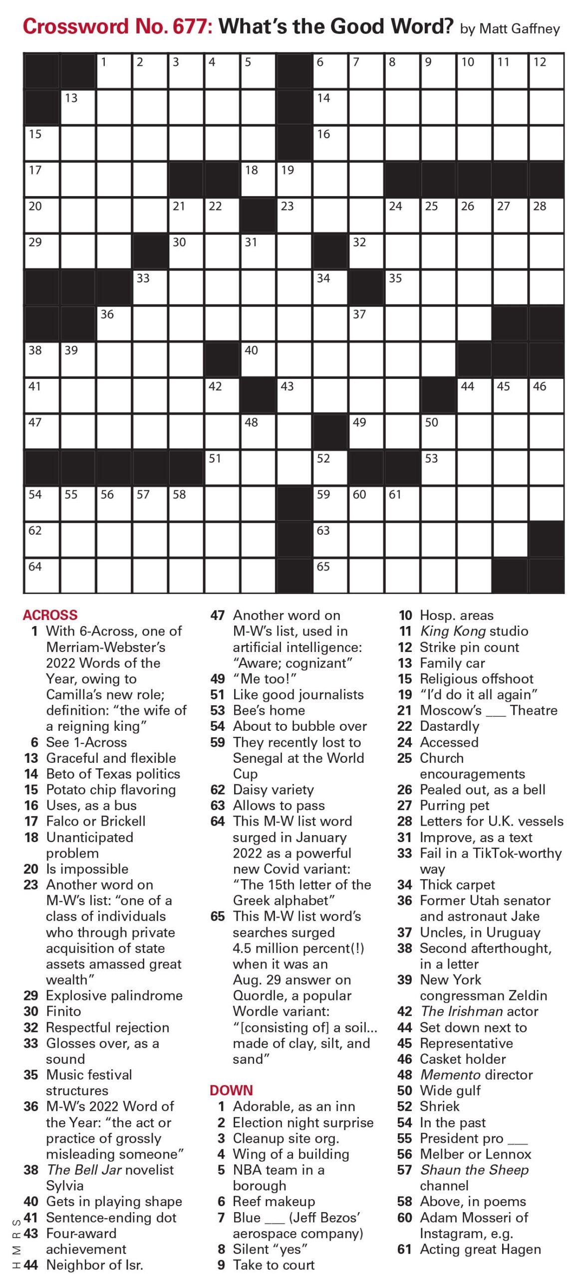 Puzzles Printable Crossword Issue December 23 2022 Puzzles Interactive Crossword Issue December 23 2022 Page 2 The Week
