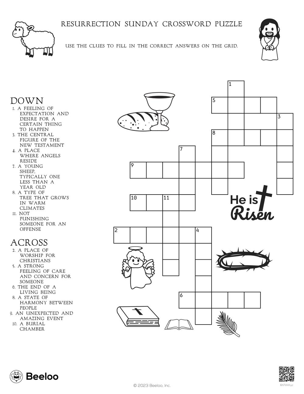 Resurrection Sunday Crossword Puzzle Beeloo Printable Crafts And Activities For Kids Resurrection Sunday Crossword Puzzle Beeloo Printable Crafts And Activities For Kids