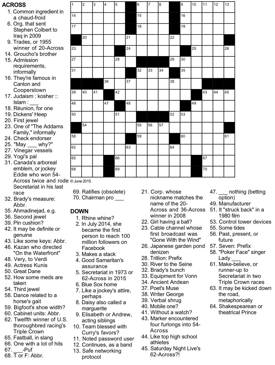 Rex Sports Crossword Puzzle Rex Sports Crossword Puzzle