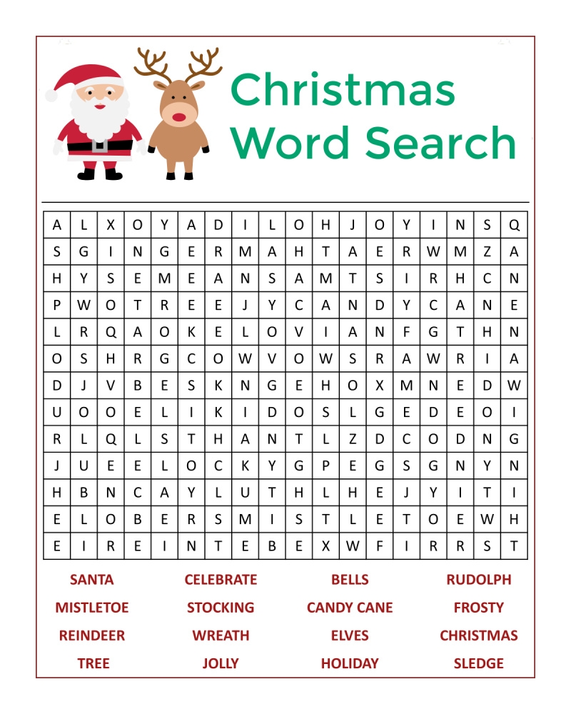 Santa s Christmas Word Search Activity Page Mama Likes This Santa s Christmas Word Search Activity Page Mama Likes This