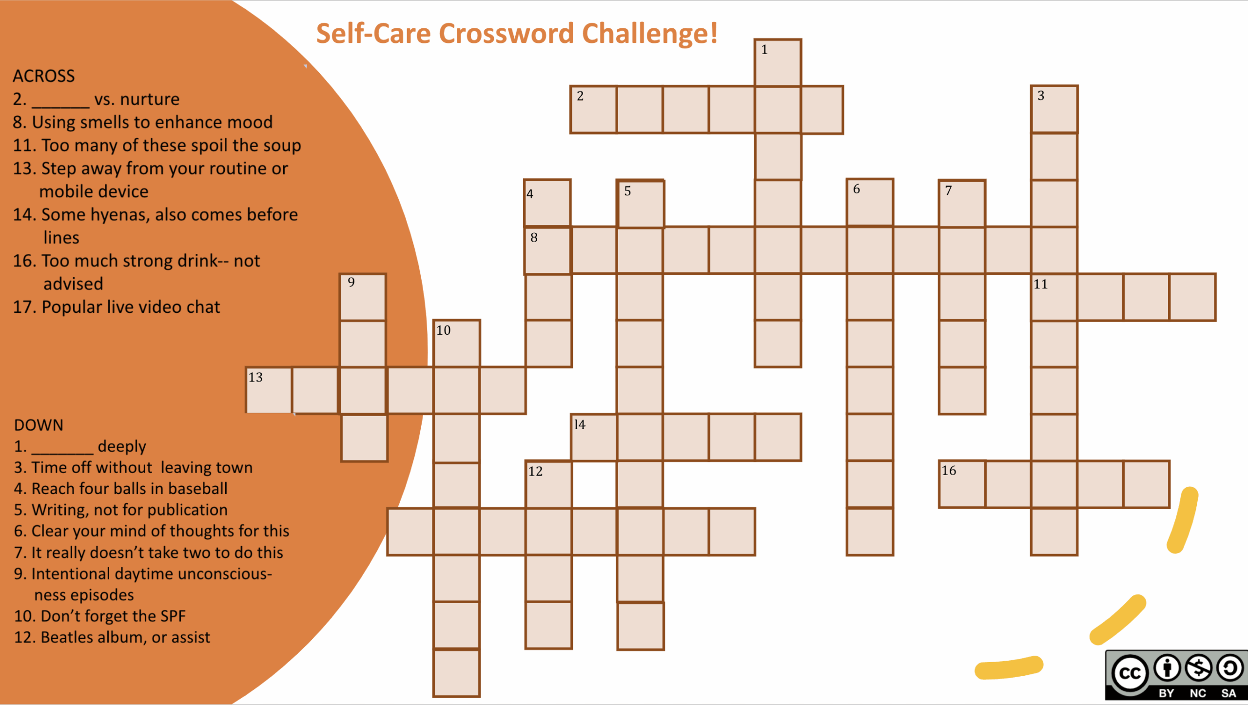 Self Care Crossword Challenge Victoria Tori Mondelli PhD Self Care Crossword Challenge Victoria Tori Mondelli PhD