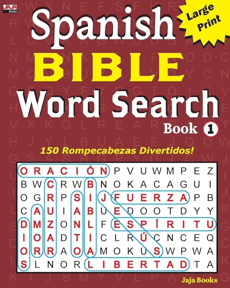 Spanish BIBLE Word Search Book 1 Sopa De Letras De La Biblia Spanish Edition Jaja Books Jaja Media 9781986359153 Amazon Books