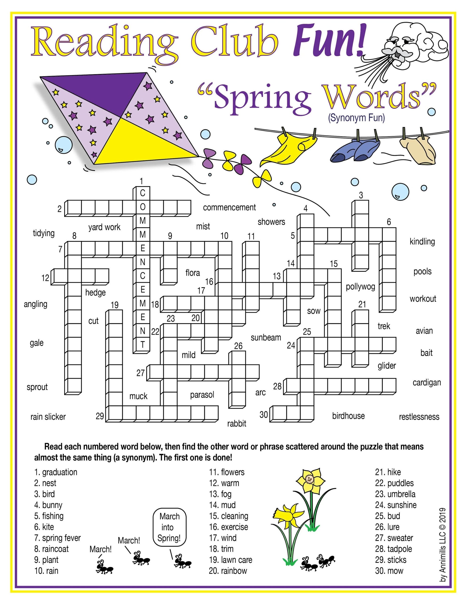 Basic Vocabulary Crossword Puzzle Printable Basic Vocabulary Crossword Puzzle Printable