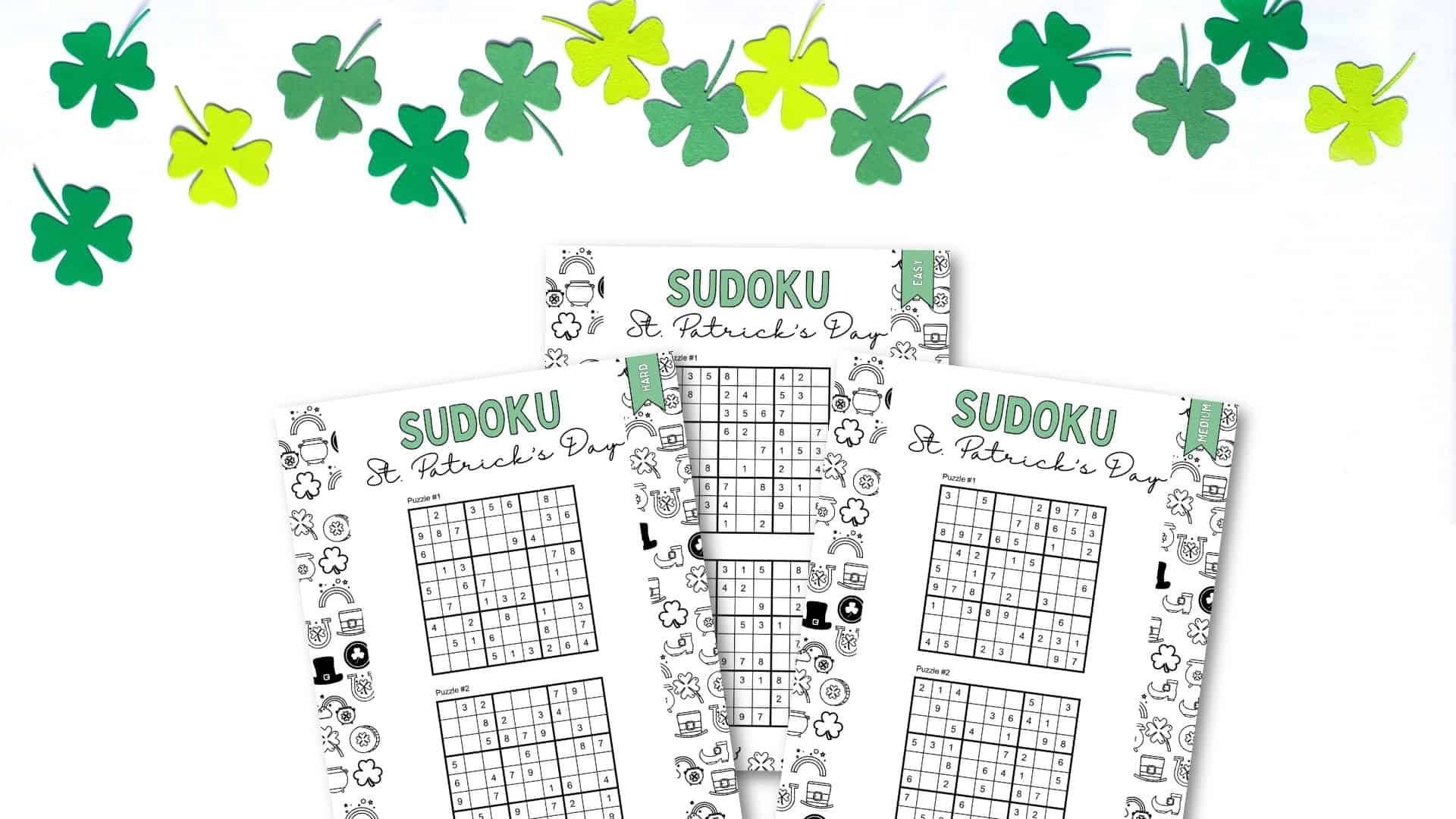 St Patrick s Day Sudoku Puzzles Cute Free Printables SaturdayGift St Patrick s Day Sudoku Puzzles Cute Free Printables SaturdayGift