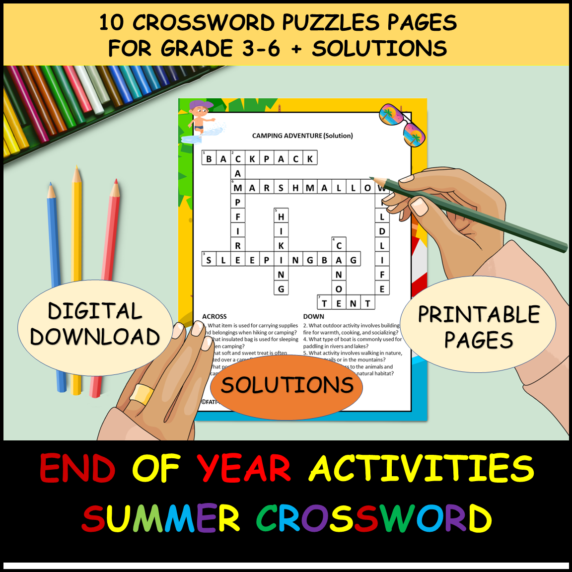 6th Grade Crossword Puzzle Printable 6th Grade Crossword Puzzle Printable