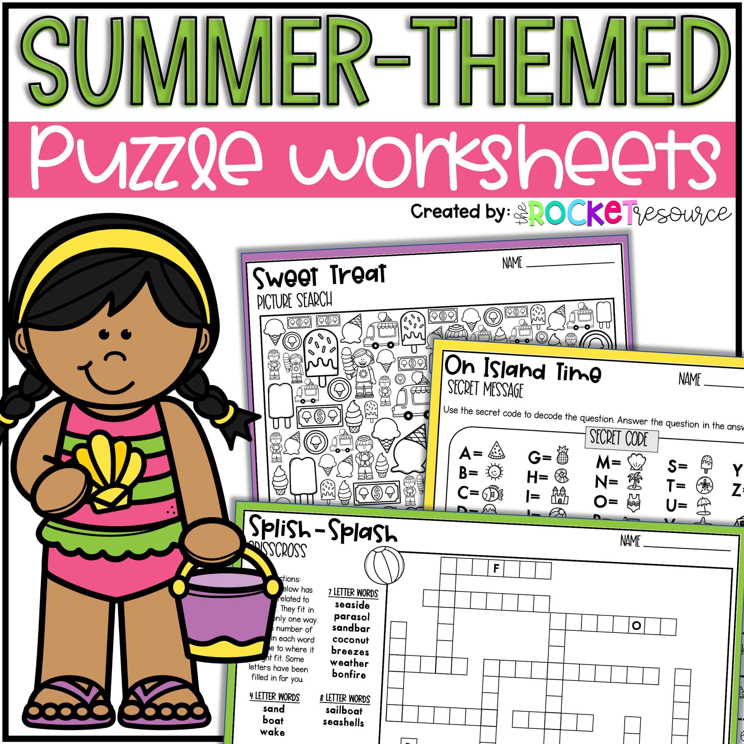 Summer Puzzles Packet Summer Crossword Puzzle Printable End Of Year Puzzles The Rocket Resource Summer Puzzles Packet Summer Crossword Puzzle Printable End Of Year Puzzles The Rocket Resource