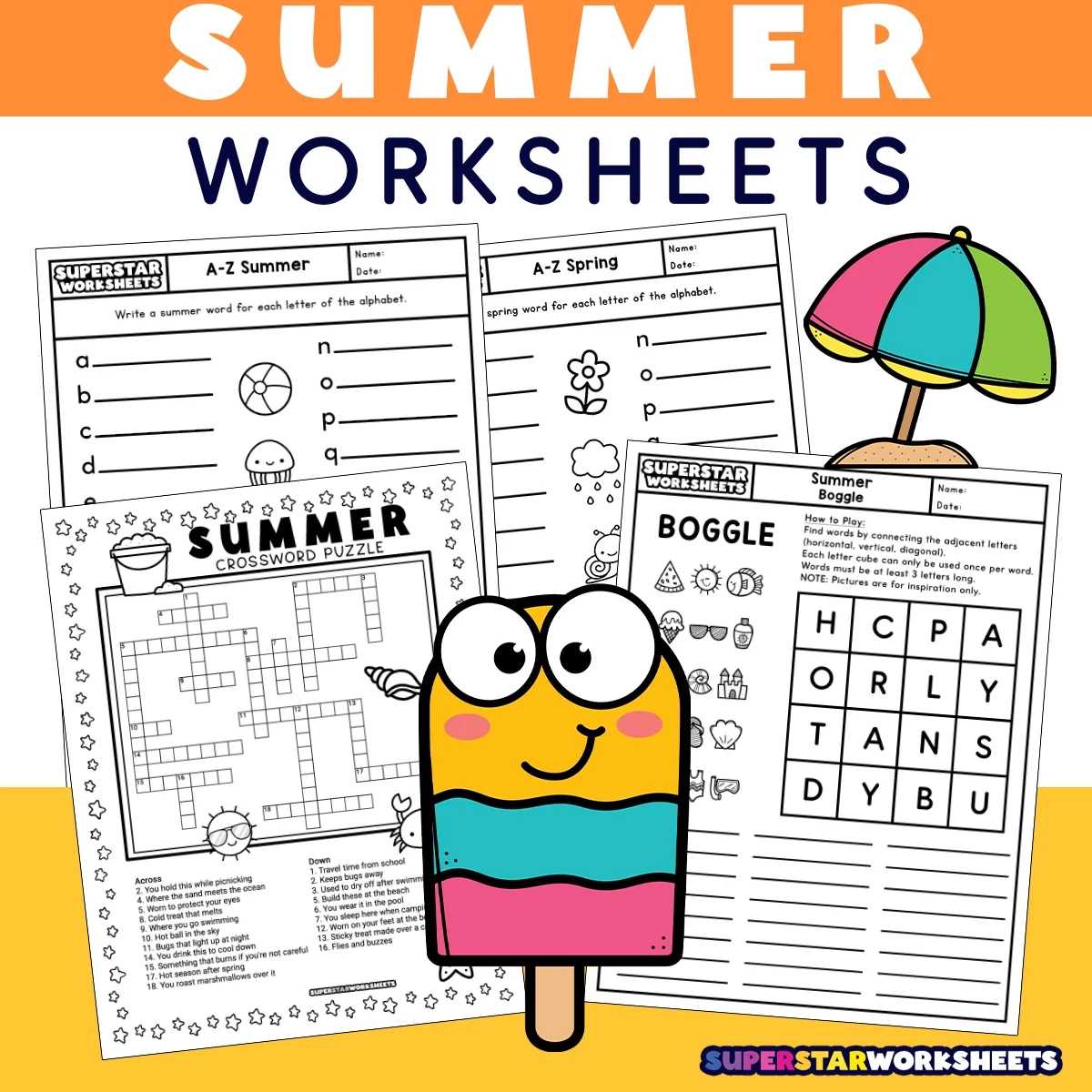 Summer Worksheets Superstar Worksheets