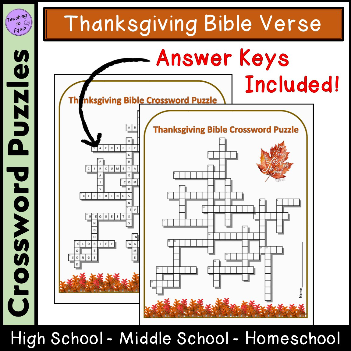 Thanksgiving Bible Scriptures Crossword Puzzle Activity Made By Teachers Thanksgiving Bible Scriptures Crossword Puzzle Activity Made By Teachers