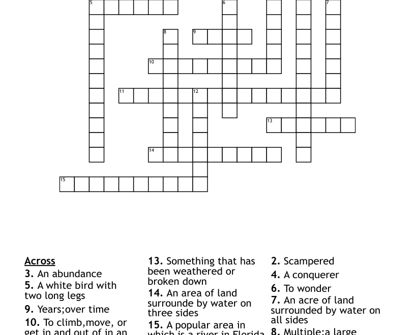 The Everglades Crossword WordMint