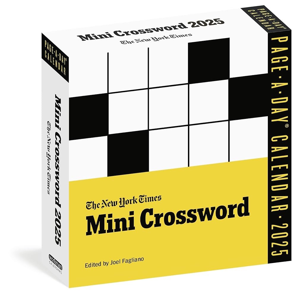 The New York Times Mini Crossword Page A Day Calendar 2025 For Crossword Beginners And Puzzle Pros The New York Times Workman Calendars Fagliano Joel 9781523526963 Amazon Books