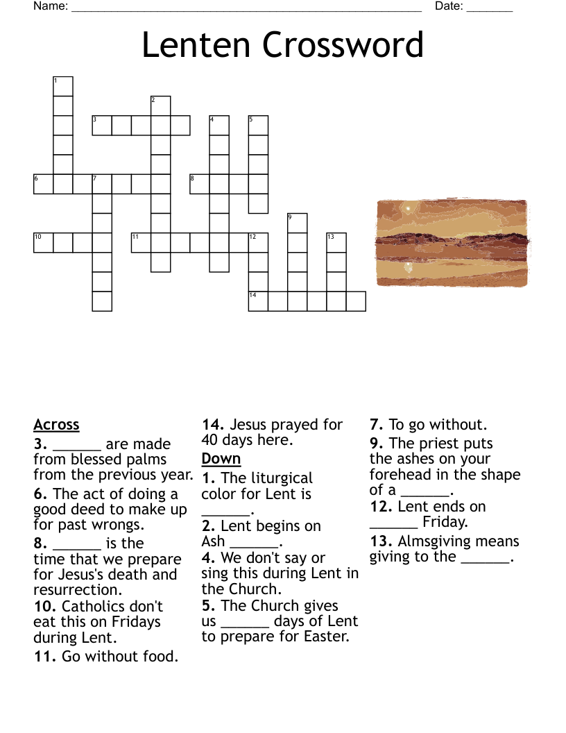 The Twelfth Sunday In Ordinary Time Crossword WordMint The Twelfth Sunday In Ordinary Time Crossword WordMint