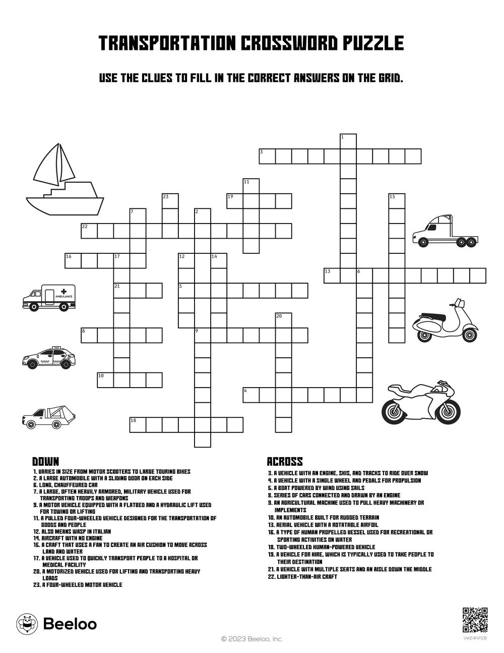 Large Size Crossword Puzzle Printable Large Size Crossword Puzzle Printable
